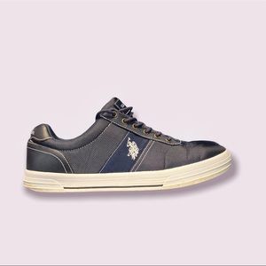 U.S. Polo Assn. Helm Sneaker Men's Low-Top Fashion Boat Deck Shoe Navy Blue S12